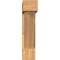 Ekena Millwork Traditional Block Smooth Bracket w/ Offset Brace, Western Red Cedar, 7 1/2"W x 32"D x 32"H BKT0806X32X32TRA05SWR - alternate 3